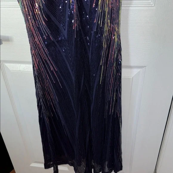 Multicolor Sequin Dress with Spaghetti Straps - Picture 16 of 16